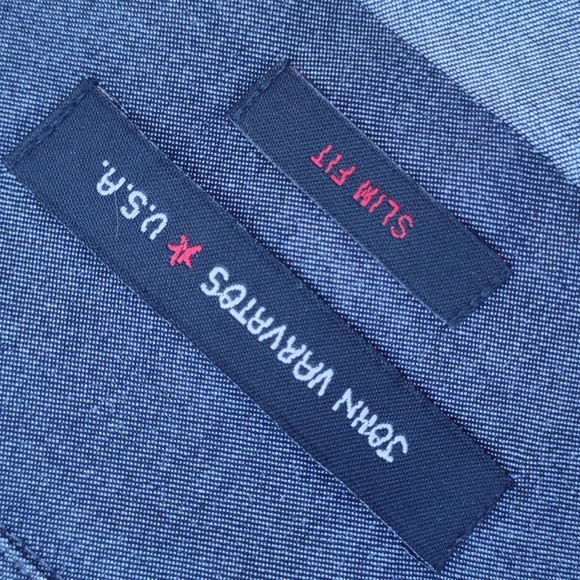 John Varvatos *USA  Men's Slim Fit Luxury Shirt /Cotton - Picture 16 of 17